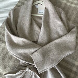 Cuyana Soft Beige Wool Coat